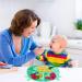 Non-Slip Silicone Baby Suction Plate Set with Divided Placemat - Green | Includes Bendable Fork & Spoon | Toddler Feeding Plate for Self Feeding Training - Buy Online on GoSupps.com