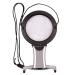 Dual-Purpose Hands-Free Magnifying Glass with Light 2X 6X Reading Magnifier Neck&Desk Illuminated Magnifier with 2 LED Portable Desktop Magnifying Mirror for Reading Needlework Jewelry Repair Hobbies