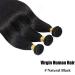 Buy 100% Natural Black Brazilian Human Hair 3 Bundles - Straight Virgin Weave Extensions (18) | Premium Quality Hair for All Hair Types - Buy Online on GoSupps.com