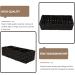 STOBOK Black Woven Storage Basket - 3 Compartment Organizer for Bathroom, Office, and Home - Buy Online on GoSupps.com