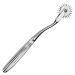 May nerve wheel with one roller - Painwheel - sensitivity wheel made of stainless steel with chrome-plated handle