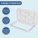 ECOTRIC 24 x 14 Deck Marine Access Hatch & Lid | Durable Boat Hatch with Strong 180 Hinge & Recessed Handle | Ideal for Marine, Caravan, RV | White (606mm x 353mm) - Buy Online on GoSupps.com