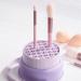 AWOCAN 3 in 1 Makeup Brush Cleaner Bowl Foldable Portable Cleaning Tool for Brushes Powder Puffs Sponges (Purple) - Buy Online on GoSupps.com