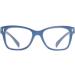 ICU Eyewear ScreenVision Blue Light Blue Light Reading Glasses - Oval Blue - Charlotte - +1.75