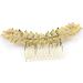 Bridal Gold Leaf Hair Comb Bridesmaid Hair Clips Hairpin Hair Accessories Wedding Hair Jewelry with Combs - Buy Online on GoSupps.com