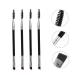 Angoily 18 Pcs Double-Ended Eyebrow Brush Set - Professional Makeup Tools for Grooming & Mascara - Portable Eyelash Curler Included - Buy Online on GoSupps.com