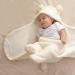 Yinuoday Baby Hooded Swaddle Blanket | Fleece Sleeping Bag for Newborn Boys and Girls - White - Buy Online on GoSupps.com
