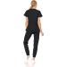 MediChic Mini Marilyn Women's Joggers Scrub Set - Black Large | Stretch Flex V-Neck Nursing Scrubs - Buy Online on GoSupps.com