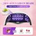 248W UV LED Nail Lamp - Upgrade 60 Led Beads, LCD Display, Auto Sensor, 4 Timer Settings - Professional Gel Curing Lamp for Home Salon - White - Buy Online on GoSupps.com