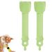 PEUTIER 2pcs Cat Strip Feeders Cute Cat Head Shape Cat Strip Squeeze Spoons Multifunctional 2-in-1 Cat Food Dispenser Cat Strip Spoons Cat Food Spoons for Wet Food Cat Pet Supplies (Green)