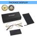 Joopin Blue Light Filter Glasses for Men - Round Metal Frame Computer & Gaming Glasses - A21 Gold-Transparent Anti-Blue Light - Buy Online on GoSupps.com