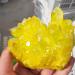 Crystal Rough Gift for Family 500g Yellow Titanium Coating Crystal Cluster Natural Aura Angel Quartz Cluster Stone vug Crystals Lucky Stone Crystal