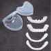 2 Pairs of Clip-on False Teeth Veneers | Cosmetic Tooth Covers for Men & Women | Teeth Whitening Solution for Bad Teeth - Buy Online on GoSupps.com