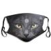 Lieikic cow oral mask mouth protection with motif washable fabric breathable dustproof mouth and nose protection neckerchief for women men (s)