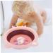 Anneome Folding Foot Basin Wash Basin Washbasin Travel Folding Basin Folding Basin Basin Washing Basin Outdoor Water Basin Portable Folding Basin 33X31X10CM Pink - Buy Online on GoSupps.com