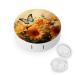 Contact Lens Case Cute Sunflower And Butterfly Print Plastic Contact Lens Case contact Lens Care Box ontact Lens Travel Box