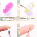 JASSINS 5PCS Nail Art Silicone Sculpture Pen - Dual Head Dotting Drawing Painting Tool Set - Buy Online on GoSupps.com