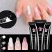 Herbests Poly Nail Gel Art Set - 3 Colors 15ml Nail Extension Gel & 40 Forms for Technicians & DIY Nail Salon - Buy Online on GoSupps.com