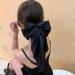Black Bow Hair Clip for Women Girls Womens Black Bow Ribbon Hair Clip for Teen Girls Bow Barrette Hair Clips for Women French Barrette Hair Clip Bow for Long Hair Ornaments for Women - Buy Online on GoSupps.com