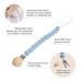 Center Coast Collections Silicone Pacifier Clip - Blue | Safe & Secure Binky Holder for Baby & Toddler - Buy Online on GoSupps.com