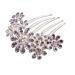DOITOOL Tiara Hair Accessories Bridal Hair Comb Women Hair Comb Flower Hair Comb Wedding Women Hair Clip Rhinestones