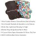 Simfamily 8 Pack Bamboo Charcoal Reusable Waterproof Cloth MenstruaL Pads Heavy Flow Over Night Sets(7Pcs Pads +1Pc Mini Bag) - Buy Online on GoSupps.com