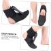 NOLITOY Foot Support for Drop Foot & Sprain - Adjustable AFO Fabric Protector for Men & Women - 36.5x13cm Black - Buy Online on GoSupps.com