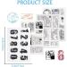 Modixun 4 Themes Retro Rubber Clear Stamps - 34Pcs Transparent Silicone Seal for DIY Scrapbooking and Card Making | Style A - Buy Online on GoSupps.com