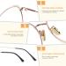 Shop LINVO Vintage Cat Eye Glasses for Women Classic Metal Frame Rose Gold No Prescription Needed Stylish Eyewear for Every Occasion - Buy Online on GoSupps.com