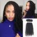 FASHION IDOL Kinky Curly V Bulk Human Hair for Twist Braids Dreadlock Extensions Loc Repair Afro Kinky Curly Human Hair for Braiding 3 Bulk 3oz 22 Inches Natural