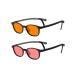 Kids' FL-41 Rose & FL-60 Brown Migraine Light Sensitivity Glasses for Fluorescent LED Lighting Photophobia and Computer Screens - Adjustable Temples for Children