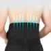 Men's back ribbon back support waist support belts of lower lumbar vertebrae decompression belts to relieve abdominal pain sport body shaper belt (color: black size: m/medium) m/medium black