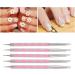 DIY Nail Art Dotting Pen Acrylic Handle Soft Dual Ended Manicure Dotting Pen Non Corrosive for Home for Nail Salon(pink) - Buy Online on GoSupps.com