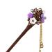 Frcolor Wooden Hair Pin Chinese Hair Sticks with Tassel Retro for Women Hair Styling Purple - Buy Online on GoSupps.com