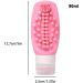 Uozonit Squeeze Bottle - Silicone Dispenser Toiletries Container - 2 in 1 Shampoo Conditioner Dispenser Leak Proof Refillable Squeezable Containers for Home Travel Pink - Buy Online on GoSupps.com