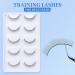 25 Pairs Practice Eyelashes & 70 Under Eye Positioning Stickers - Self-Adhesive Training Lashes for Eyelash Extension Makeup Beginners - Buy Online on GoSupps.com