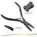 GlamorDove Hair Extension Pliers Kit Microlink Pliers for Extensions Oxford Cloth Bag Hair Extension Beading Tool Hair Loop Tool Micro Beads Opener Pliers Black - Buy Online on GoSupps.com
