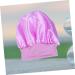 Silk Curly Hair Sleep Cap for Women - Purple | Elastic Night Bonnet Hat - Buy Online on GoSupps.com