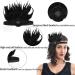 FGSS 1920s Flapper Headpiece Headband - Roaring 20s Feather Great Gatsby Hair Accessories, Black - Buy Online on GoSupps.com