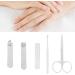 Manicure Set 5 Pieces Manicure Set Personal Care Nail Clipper Kit Stainless Steel High Sharpness Nail Clippers Pedicure Kit Professional Grooming Kit for Finger Nail Toenail Ear - Buy Online on GoSupps.com