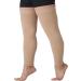 TOFLY Thigh High Compression Stockings - Firm Support 20-30 mmHg Gradient Compression - Silicone Band Footless Sleeves for Swelling, Varicose Veins, Edema - M 15-20mmHg Beige - Buy Online on GoSupps.com