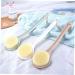 Healeved Body Shower Brush - White Handle Bathing Massage Tool - Buy Online on GoSupps.com