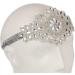 Ro Rox 1920s Bohemian Bridal Headband Great Gatsby Flapper Headpiece for Weddings Prom Evening Parties and more Crystal Headband Head Jewelry for Women Silver - Buy Online on GoSupps.com