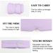 Sleep Mask & Hearing Protection Set - 1 Sleep Mask + 4 Ear Plugs | Soft Breathable Adjustable Travel Goggles for Men & Women - Purple - Buy Online on GoSupps.com
