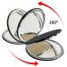 BelleJiu Compact Travel Makeup Mirror - Small Portable Folding Mirror in Black - Buy Online on GoSupps.com