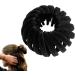 Magic Hair Clip Bird Nest Magic Hair Clip Hair Holder Birds Nest Hair Clip Bun Maker Lazy Birds Nest Plate Hairpin hair bun accessories for women Velvet Hair Clips Expandable Ponytail Holder Black - Buy Online on GoSupps.com