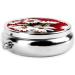 Red Flower & White Daisy Round Pill Box | Lightweight Moisture-Proof Portable for Medication & Fish Oil - Buy Online on GoSupps.com