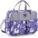 Kamay's Waterproof Purple Unicorn Diaper Bag | Lightweight Mummy Shoulder Tote with Changing Mat - Buy Online on GoSupps.com