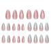 Artificial Nails - Ombre False Nails Almond 12 Sizes Cat Eye Artificial Press On Nails Includes Nail File For Woman Nail Art