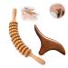 2 pieces of massage roller wood back massage roller massage device wood massage tool massage sticks trigger point massage wood suitable for neck legs back body